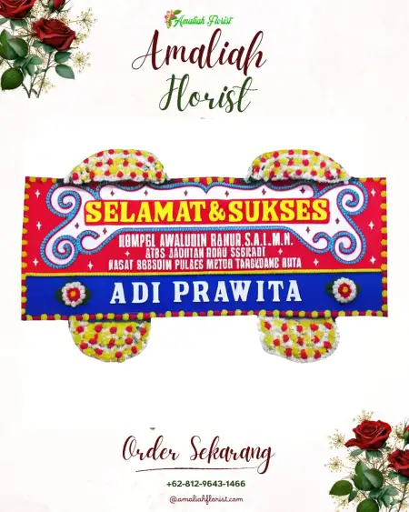 Papan Bunga Ucapan Selamat Montor