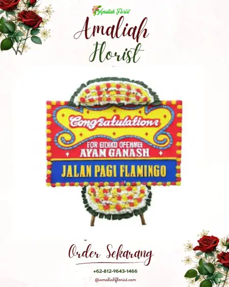 Sewa Papan Bunga Montor